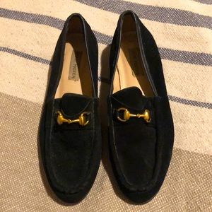 Steve Madden Godfrey Black Suede Loafers Size:9B Leather Upper / Made In Brazil
